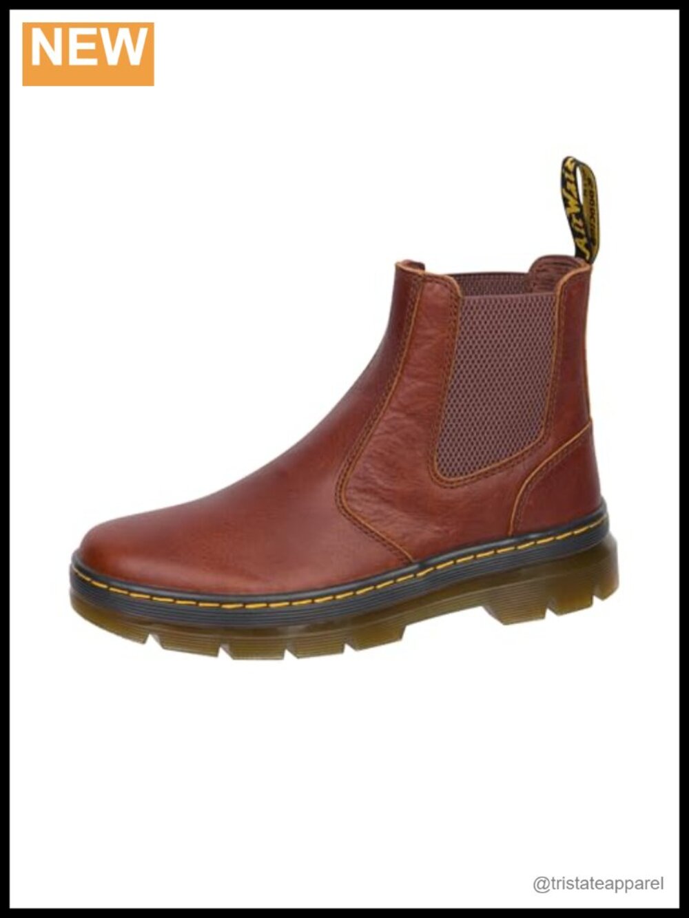 Dr. Martens Embury Leather Chelsea Boot Ankle-High Round Toe Fall
